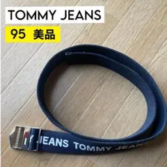 送料込み♪【美品・匿名配送】TOMMY JEANS ベルト ネイビー 95