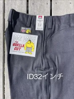 新品BEN DAVIS/ベンデイビス ゴリラカットindigoデニム32のサムネイル
