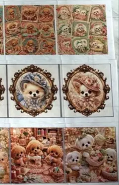 【希少・廃盤】新品 マニー Many 布コラージュ 額装 職人手作り 犬 テリア 希少・廃盤】新品 マニー Many 布コラージュ 額装 職人手作り 犬