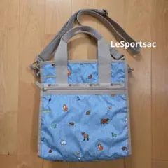 LeSportsac アニマル柄 刺繍ショルダーバッグ