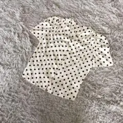 GRL グレイル　ドット柄　水玉柄　ブラウス　シャツ　半袖