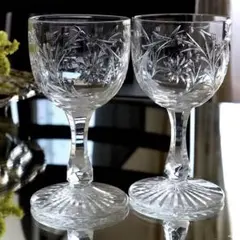 オールド バカラBACCARATマントノン★ワイングラス ペア★極希少★美品