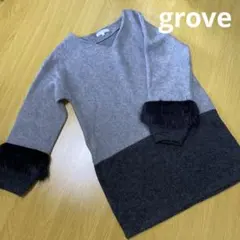 groveグローブ袖ファープルオーバーチュニックザラオペークインディヴィロペGUのサムネイル