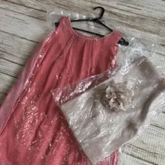 【最終価格/レディース】パーティードレスストールセット　Mサイズ　結婚式　謝恩会