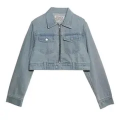 ZARA ザラ 中町綾着用 デニムクロップドジャケット - メルカリ