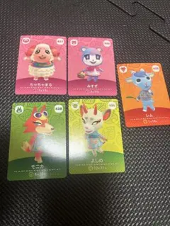 あつ森amiiboカード　スピカ　ちゃちゃまる　みすず　モニカ　よしの　レム