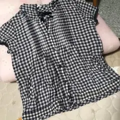 ギンガムチェックシャツパーカー　最終値下げ　本日処分！