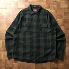 t*i様 ALESBURY　ネルシャツ　バッファローチェック　グリーン　グランジ