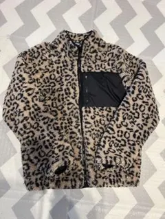 PUMA レオパード柄 フリースジャケット M