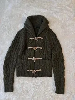 RALPH LAUREN ケーブルニット ダッフルカーディガン M カシミア
