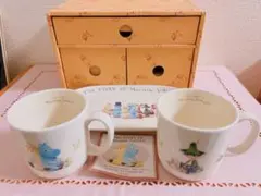 ムーミン　トレー付ペアマグセット