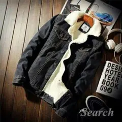 Wデニムジャケット メンズ 裏起毛 カジュアル ジャケット アウター コートJ