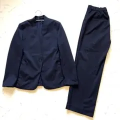Pajama SUITS スーツ上下 セットアップ ネイビー M 洗えるスーツ