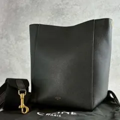 【極美品】セリーヌ サングル バケット スモール ブラック ショルダーバッグのサムネイル