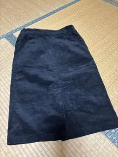 ブラック コーデュロイ タイトスカート Mサイズ