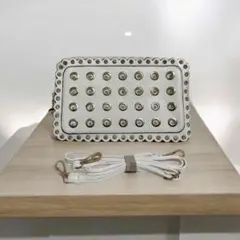 レディース　クラッチバック　ショルダーバック　2way ホワイト