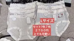 ブラジャーショーツセットLサイズ