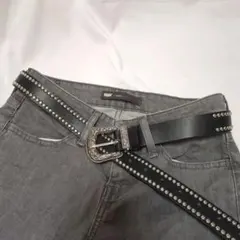 ベルト ブラック スタッズ Y2K ヴィンテージ 古着 カジュアル ギャル