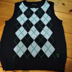 SCOTCH HOUSE アーガイル柄 ニットベスト 140cm