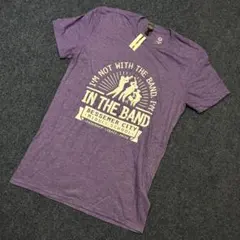 341] USA古着 ANVIL Tシャツ 半袖 紫 バンド バンドTシャツ