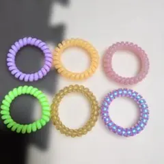 スパイラルリングゴム 7個セット