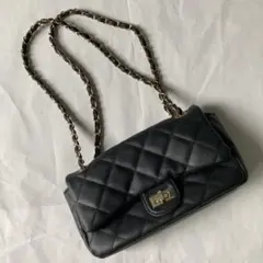 美品！ 2wey キルティング 黒 ショルダーバッグ