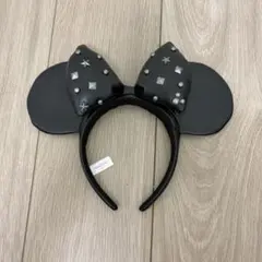 ディズニー カチューシャ ミニー レザー ブラック