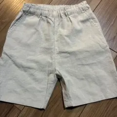 petit main ベージュ ショートパンツ