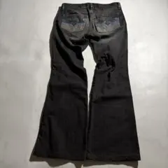 イタリア製 00s old DIESEL black flare denim