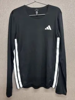 adidas アディゼロランニング長袖Tシャツ　ブラック