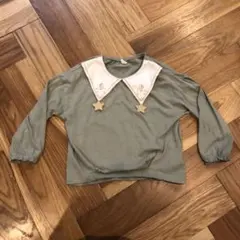 バースデイ cottoli コトリ トップス 星型　タッセル とんがり襟　刺繍