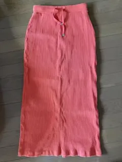 CIAOPANIC リブ編みタイトスカート Mサイズ オレンジ