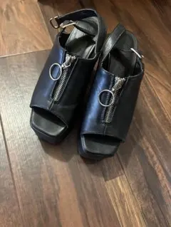 New lyme ニューリーミー　厚底ジップデザインサンダルのサムネイル