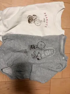 スヌーピー ロンパース 2点セット