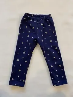 UNIQLO 90サイズ 裏起毛長ズボン レギンス 星