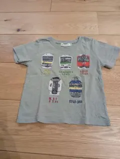 BEAMS mini 電車プリントTシャツ 90cmのサムネイル