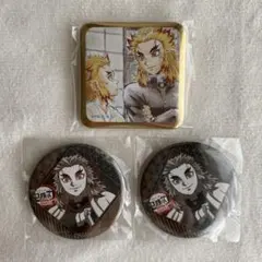 鬼滅の刃　ダイニング　お楽しみくじ　缶バッジ　 煉獄杏寿郎　千寿郎