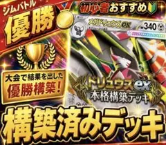 24時間以内発送✨メガドリュウズexデッキ 構築済み ジムバトル優勝