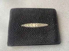 Alain Delon アラン・ドロン　スティングレイ（エイ革）二つ折り財布