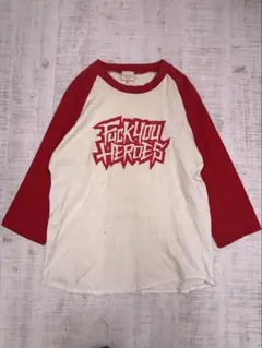 FUCK YOU HEROES ヴィンテージ ラグラン 七分袖 ロンT バンドTのサムネイル