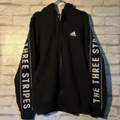 新品　フルジッパーパーカー　Lサイズ（USサイズ） adidas ブラック
