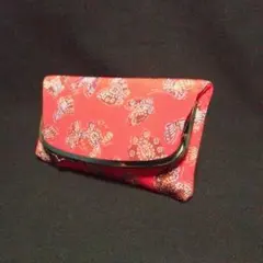 和装小物　クラッチバッグ　蝶々柄