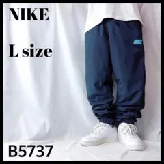 NIKE ナイキ ジョガーパンツ 文字ロゴ ワンポイント 紺 ネイビー メンズL