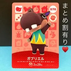 ガブリエル キリッと眉毛に大きな歯がカッコいい筋肉カバ君♡ amiiboカード