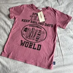 新品未使用⭐︎ティンカーベル⭐︎130⭐︎Tシャツ⭐︎プリントピンク