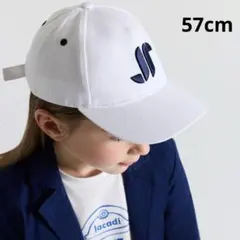 新品 Jacadi 白　キャップ　57cmのサムネイル