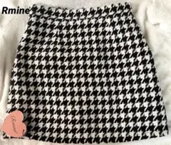 Rmine 　アールマイン 　ミニスカート タイト　千鳥柄 　フリーサイズ