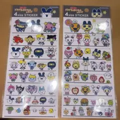 たまごっちのプチプチおみせっちシリーズ 4サイズステッカー　2枚セット