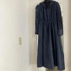 アン　アナーザーアンジェラス　ワンピース　ネイビー　フリーサイズのサムネイル