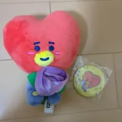 BT21♡一番くじ　BT21GIFT F賞　TATAぬいぐるみと缶バッチ　BTS
